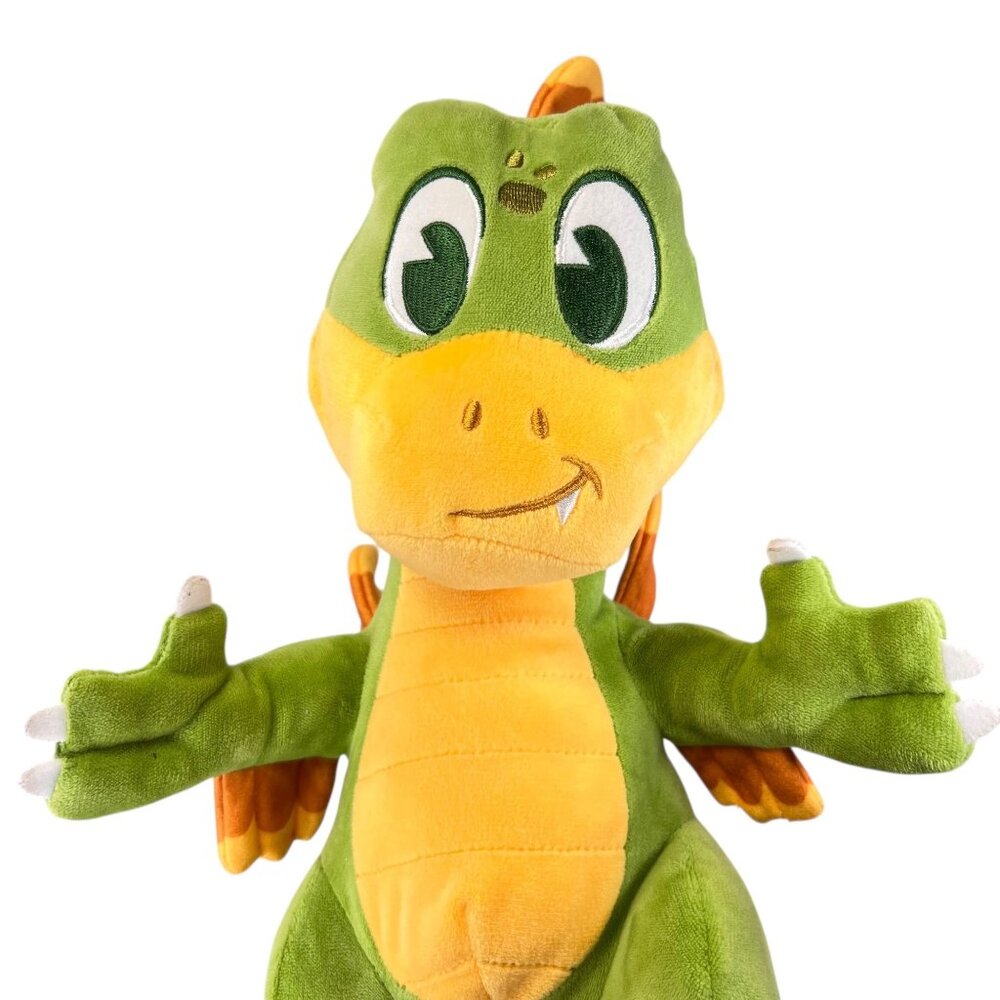 Disney Animal Kingdom Plush Dragon Dinoland Green Chester Hester Green Yellow